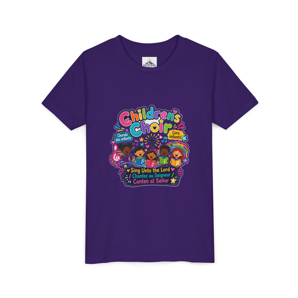 Children's Choir Youth Tee — Colorful 'Children's Choir' Gospel Music Shirt for Kids