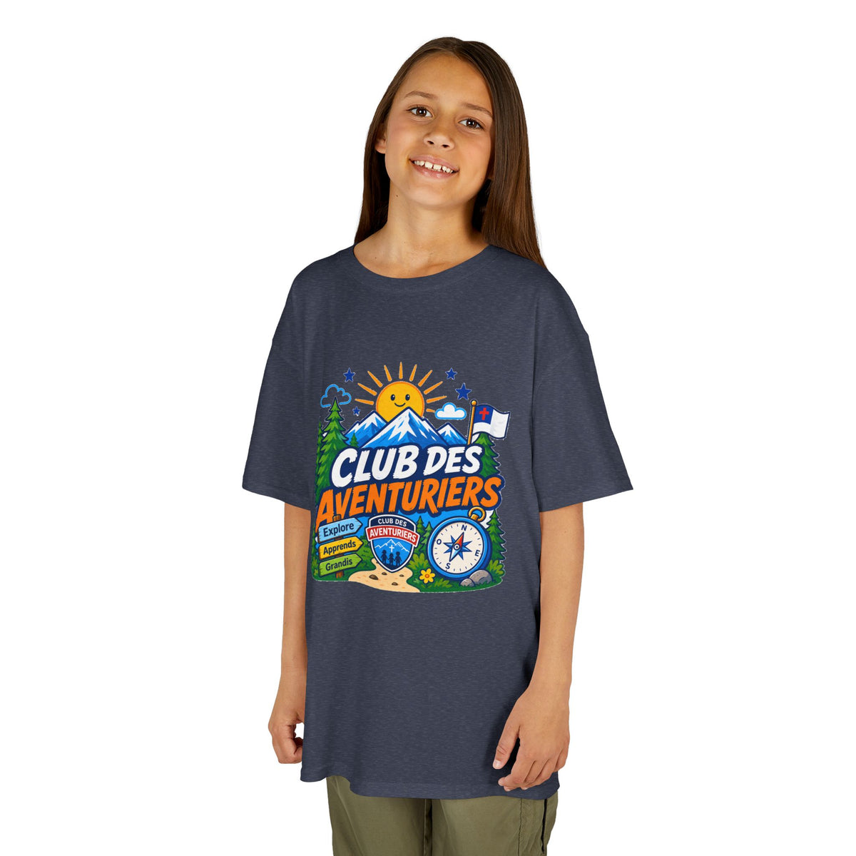 Club des Aventuriers T-Shirt (Enfants) | Camping Boussole et Soleil