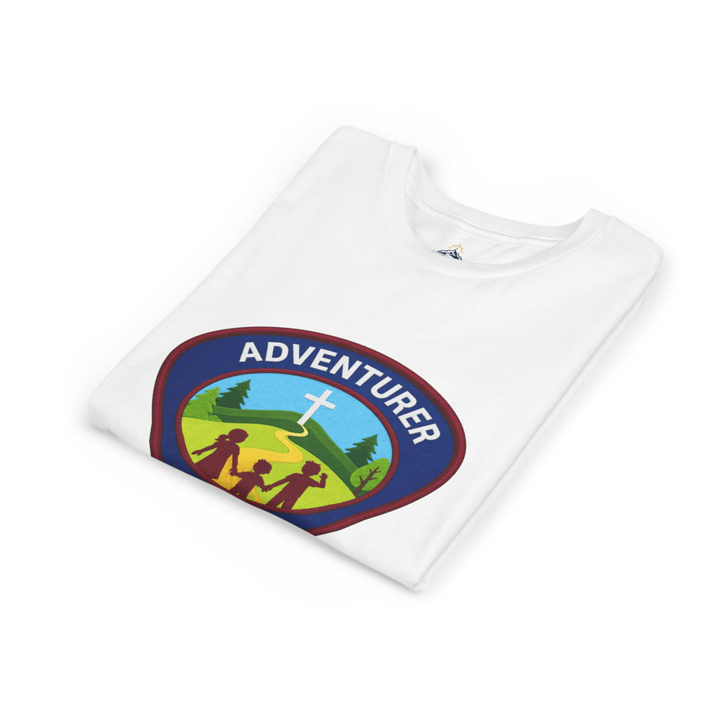 Adventurer Club Youth Tee – Christian Kids Outdoor Badge Shirt