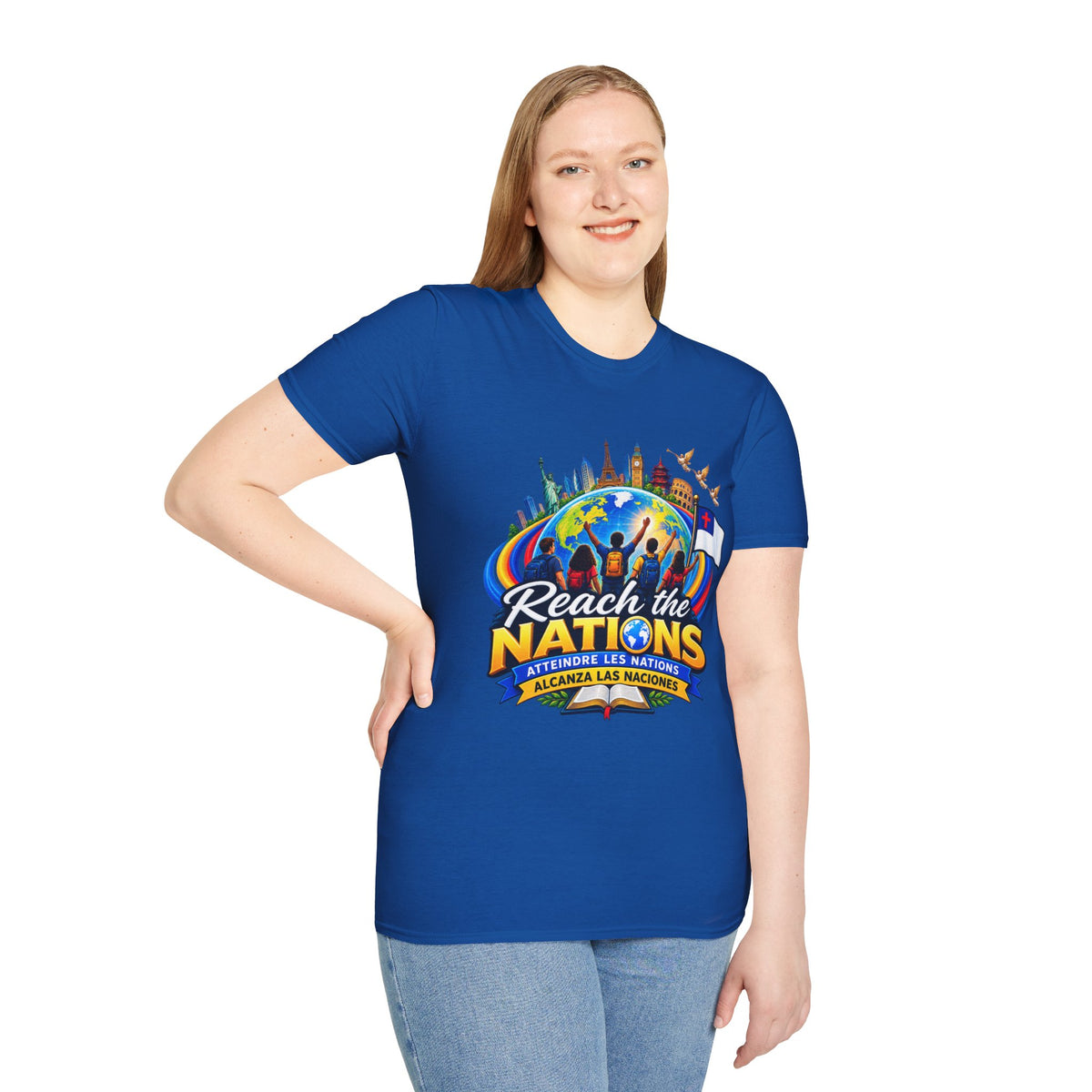 Reach the Nations T-Shirt — Global Missions Christian Outreach Tee