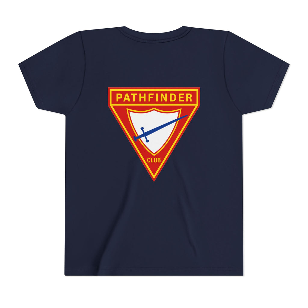 Pathfinder Club Youth Tee — Pathfinder Shield Emblem Short Sleeve Shirt