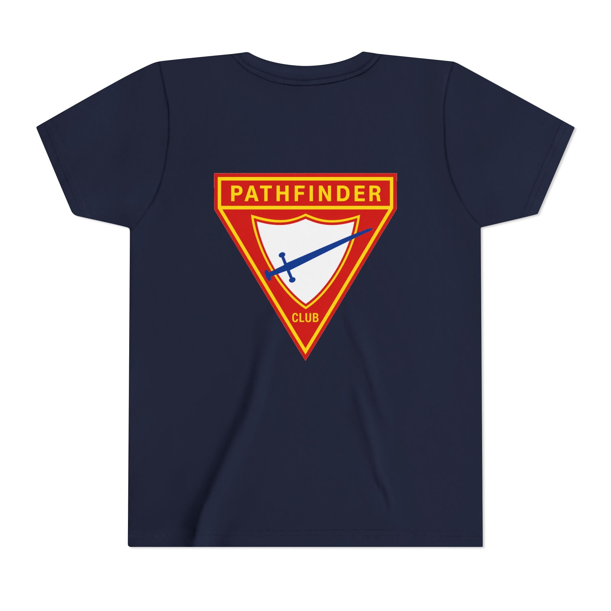 Pathfinder Club Youth Tee — Pathfinder Shield Emblem Short Sleeve Shirt