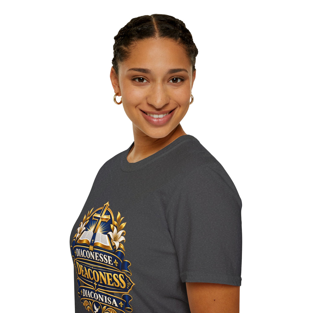 Deaconess Emblem T-Shirt — Faith-Based Christian Church Shirt