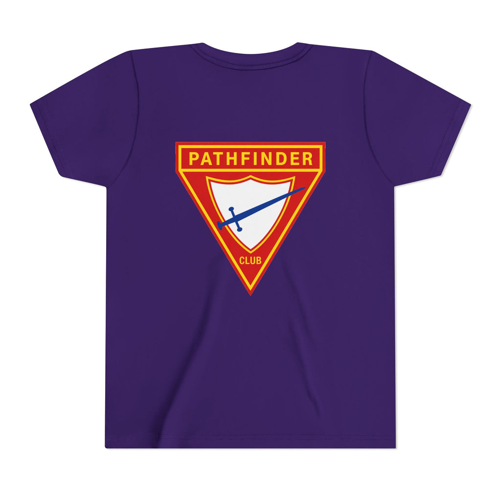 Pathfinder Club Youth Tee — Pathfinder Shield Emblem Short Sleeve Shirt
