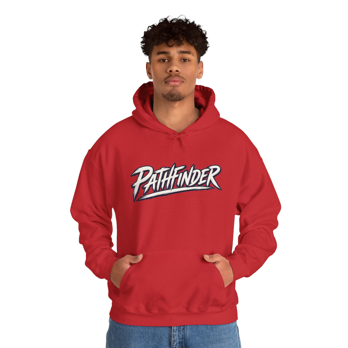 Pathfinder Graphic Hoodie — Retro Script Logo Pullover