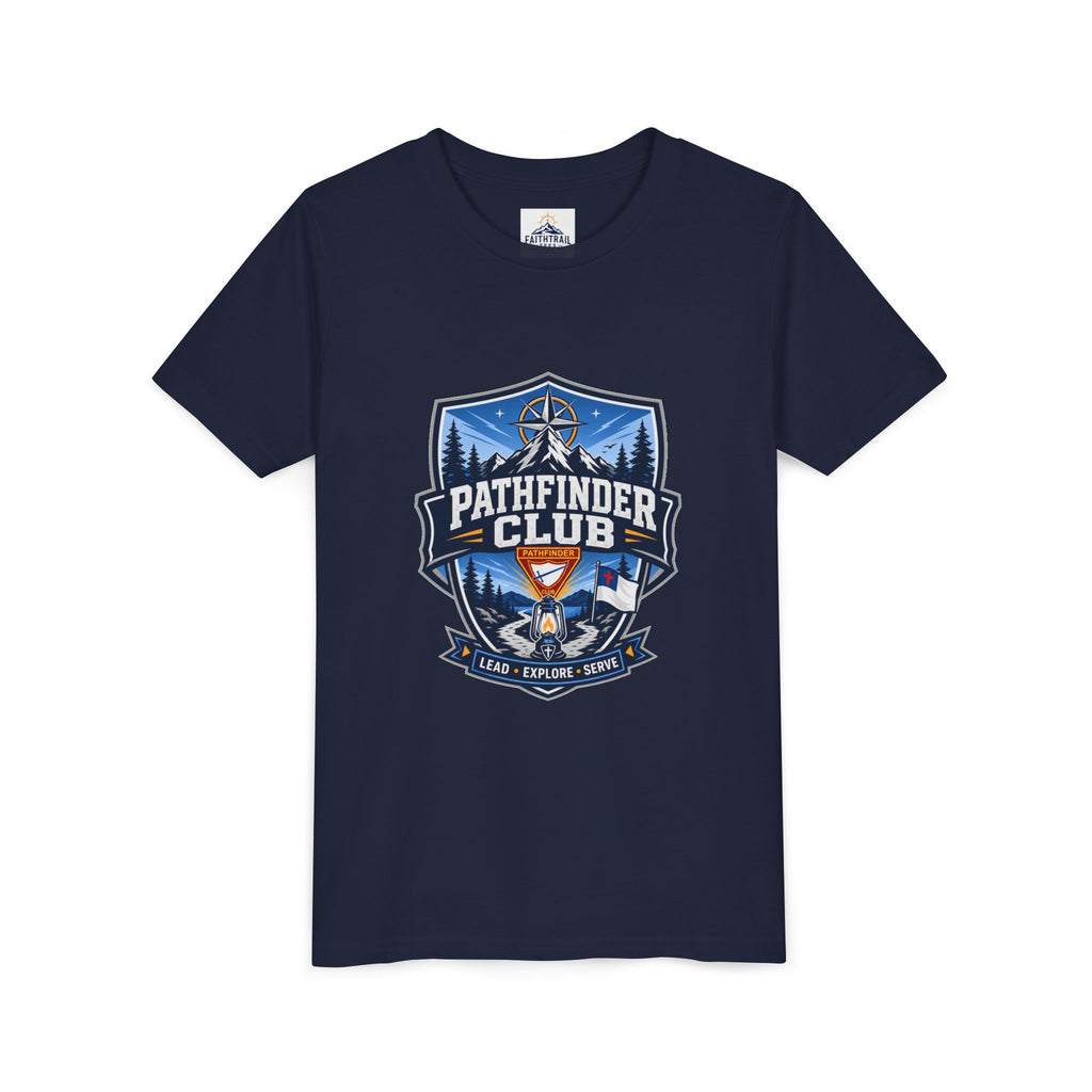 Conquistadores Camiseta para jóvenes | Camping Compass, Fogata, Pinos