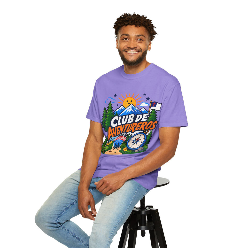 Club de Aventureros Camiseta (Adultos) | Camping, Brújula y Sol