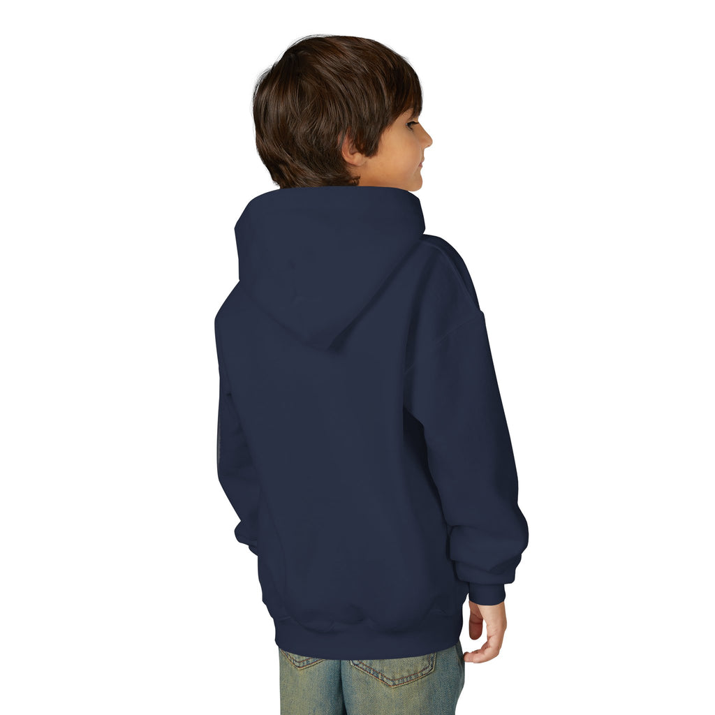 Pathfinder Youth Hoodie — Graphic Youth Pullover with Bold Script Logo