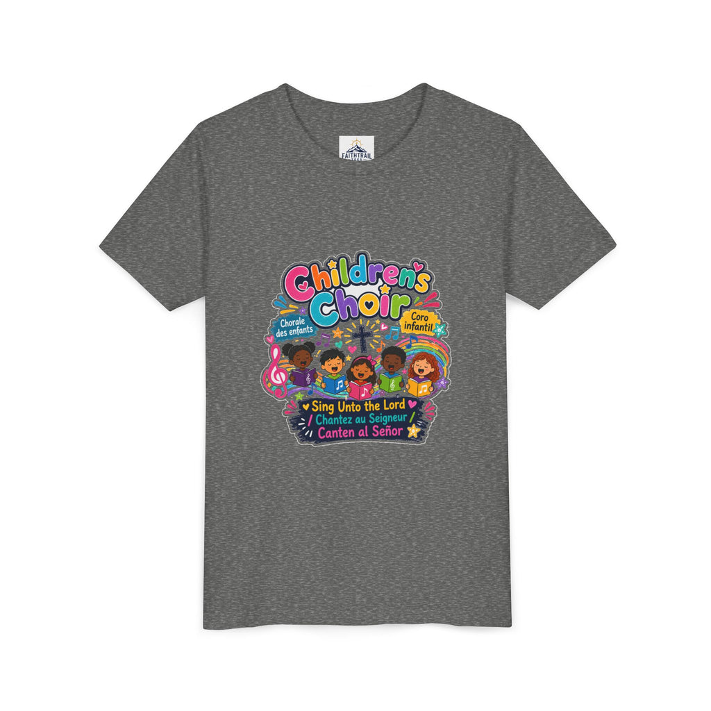 Children's Choir Youth Tee — Colorful 'Children's Choir' Gospel Music Shirt for Kids