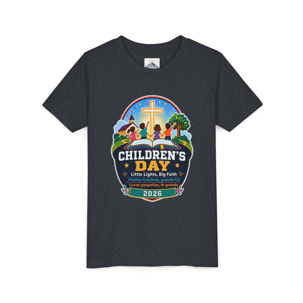 Children's Day Youth Tee – 'Little Lights, Big Faith' 2026 Church Kids T‑Shirt