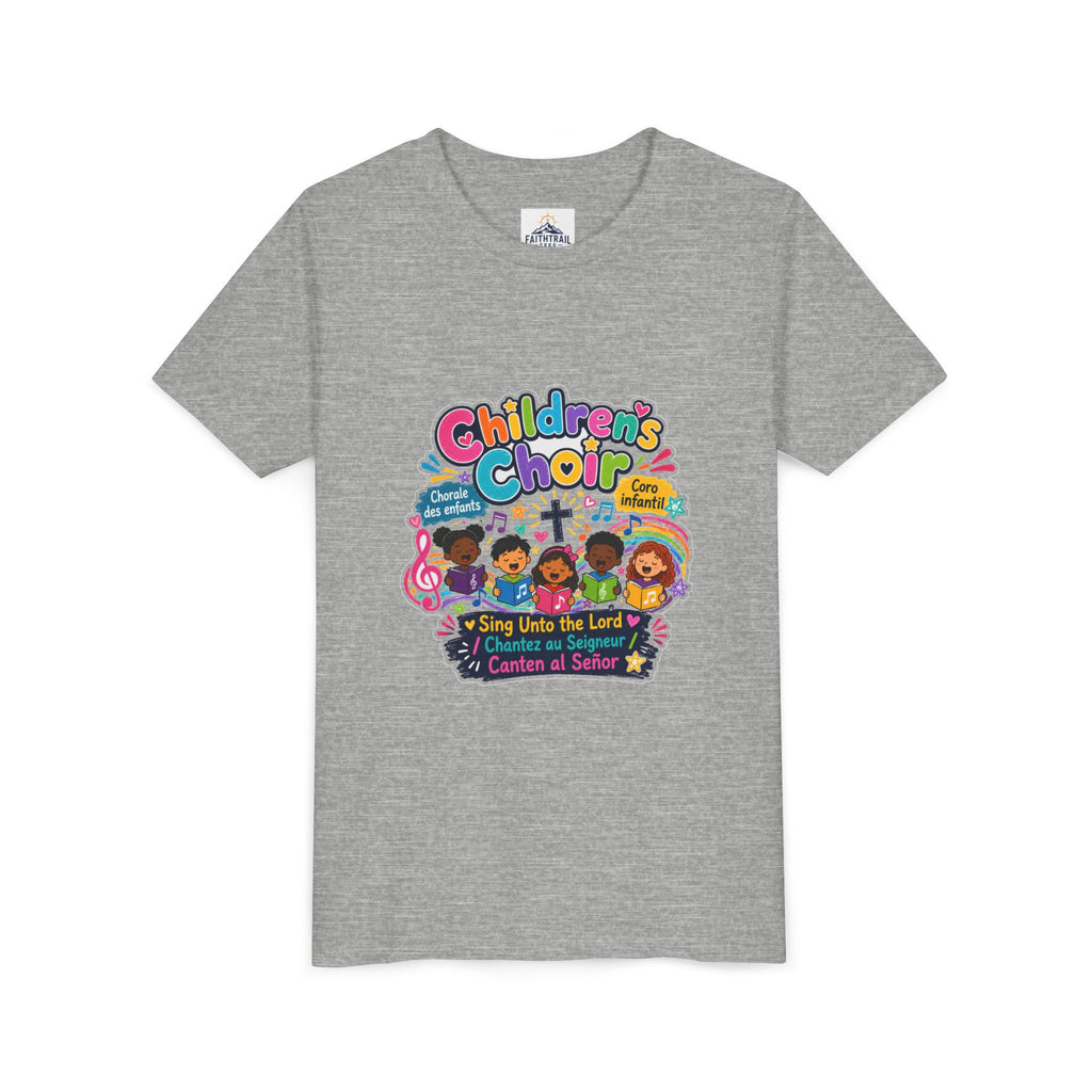 Children's Choir Youth Tee — Colorful 'Children's Choir' Gospel Music Shirt for Kids