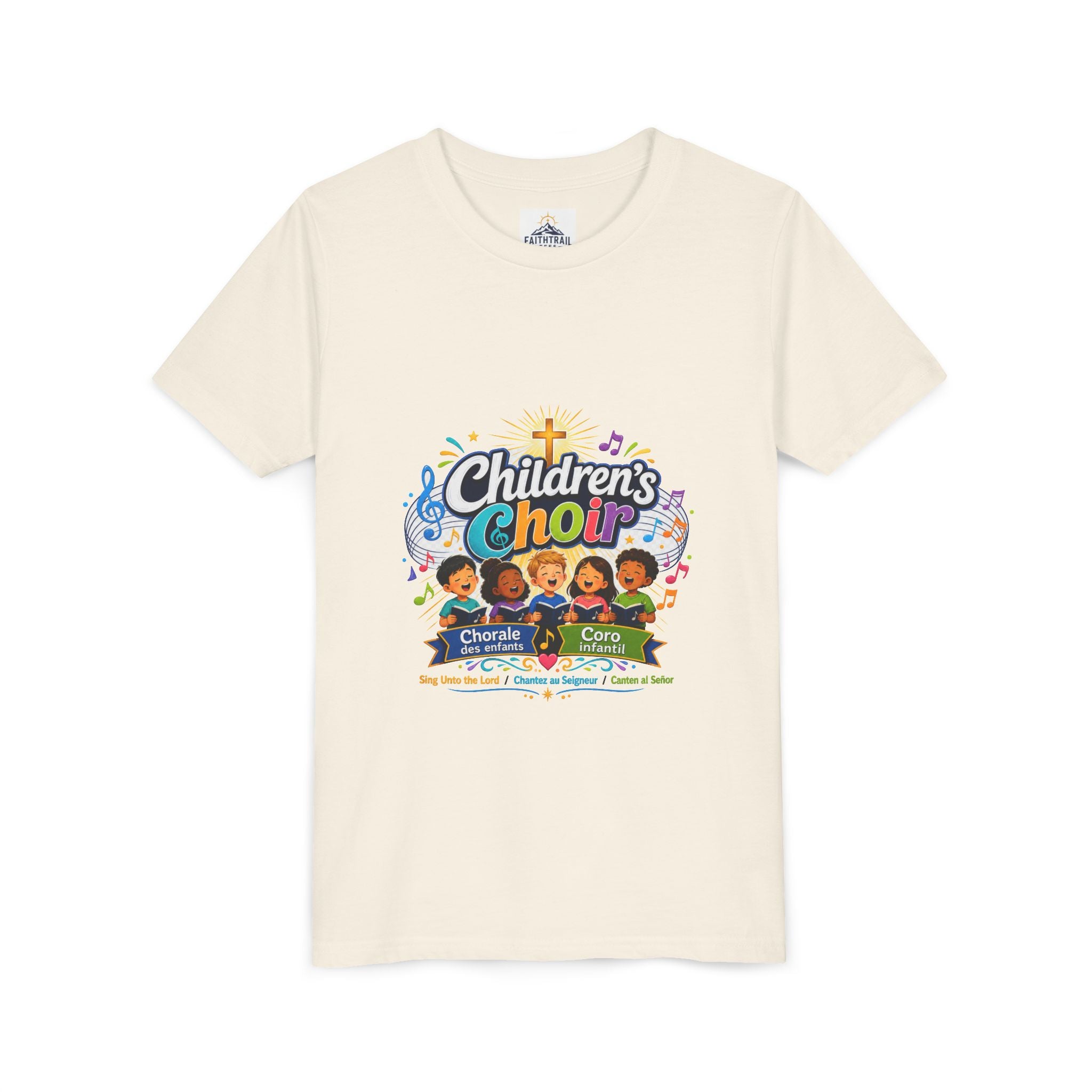 Children's Choir Youth Tee - Colorful Church Choir Graphic