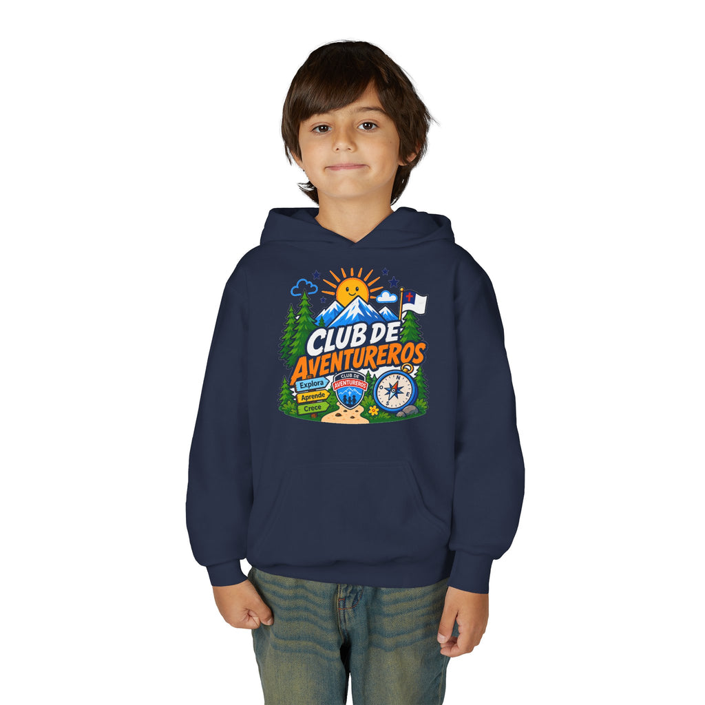 Club de Adventureros | Sudadera con capucha y estampado para Niños | Cámping
