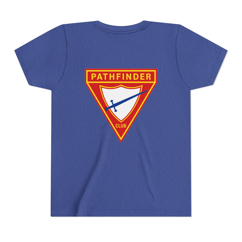 Pathfinder Club Youth Tee — Pathfinder Shield Emblem Short Sleeve Shirt
