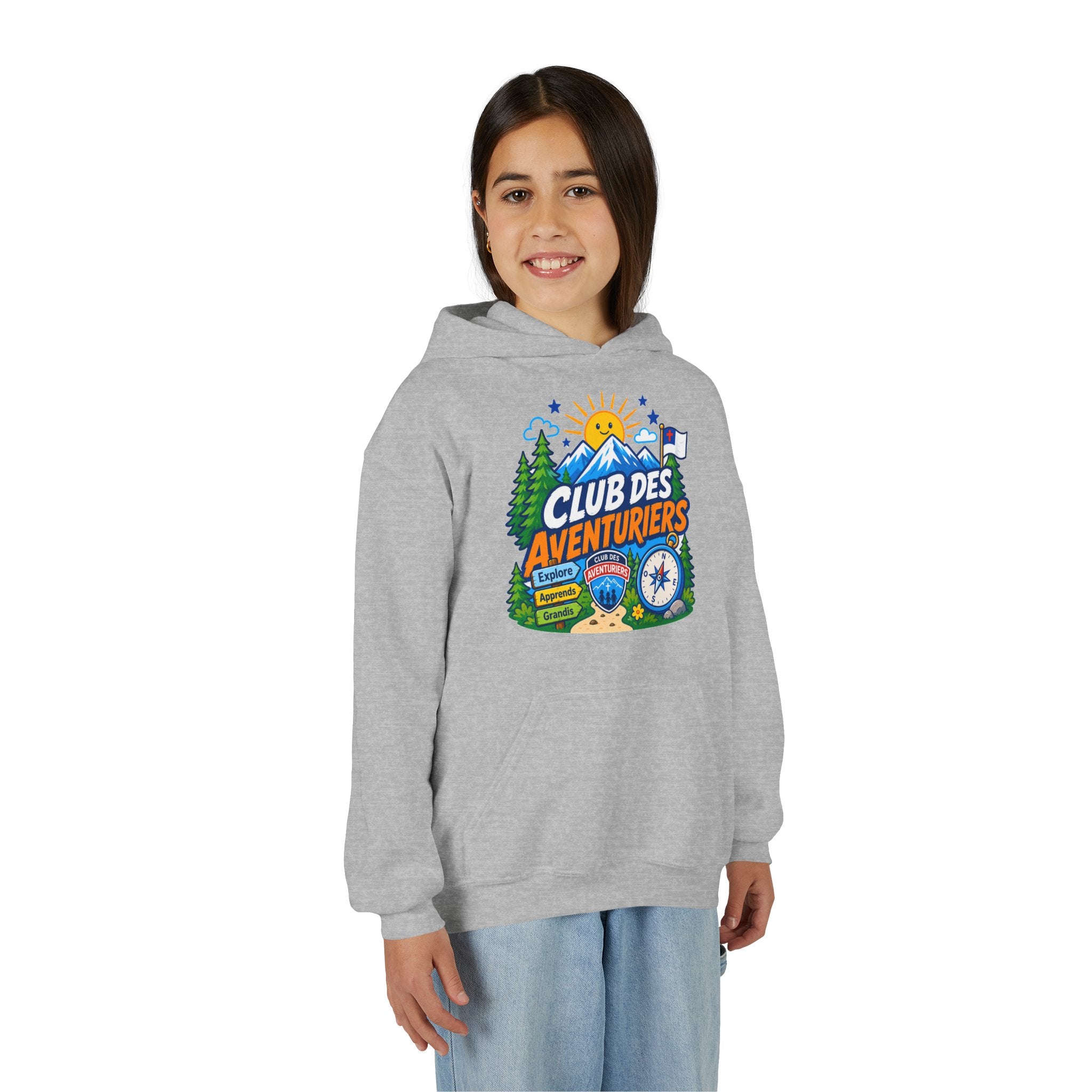 Club des Aventuriers Sweatshirt à Capuche (Enfants) | Design de Camping