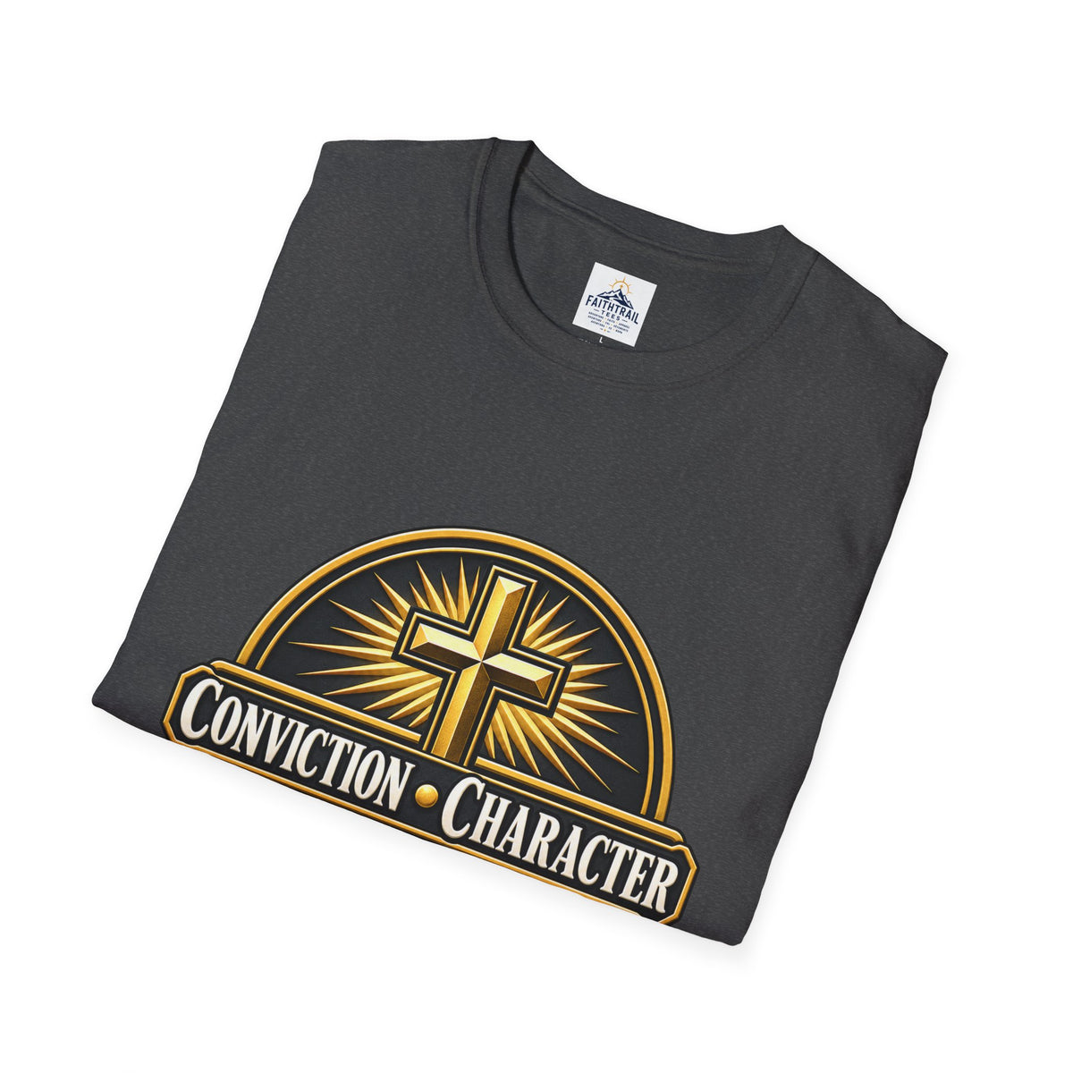 Conviction • Character Christian T-Shirt — Cross Faith Ministry Tee