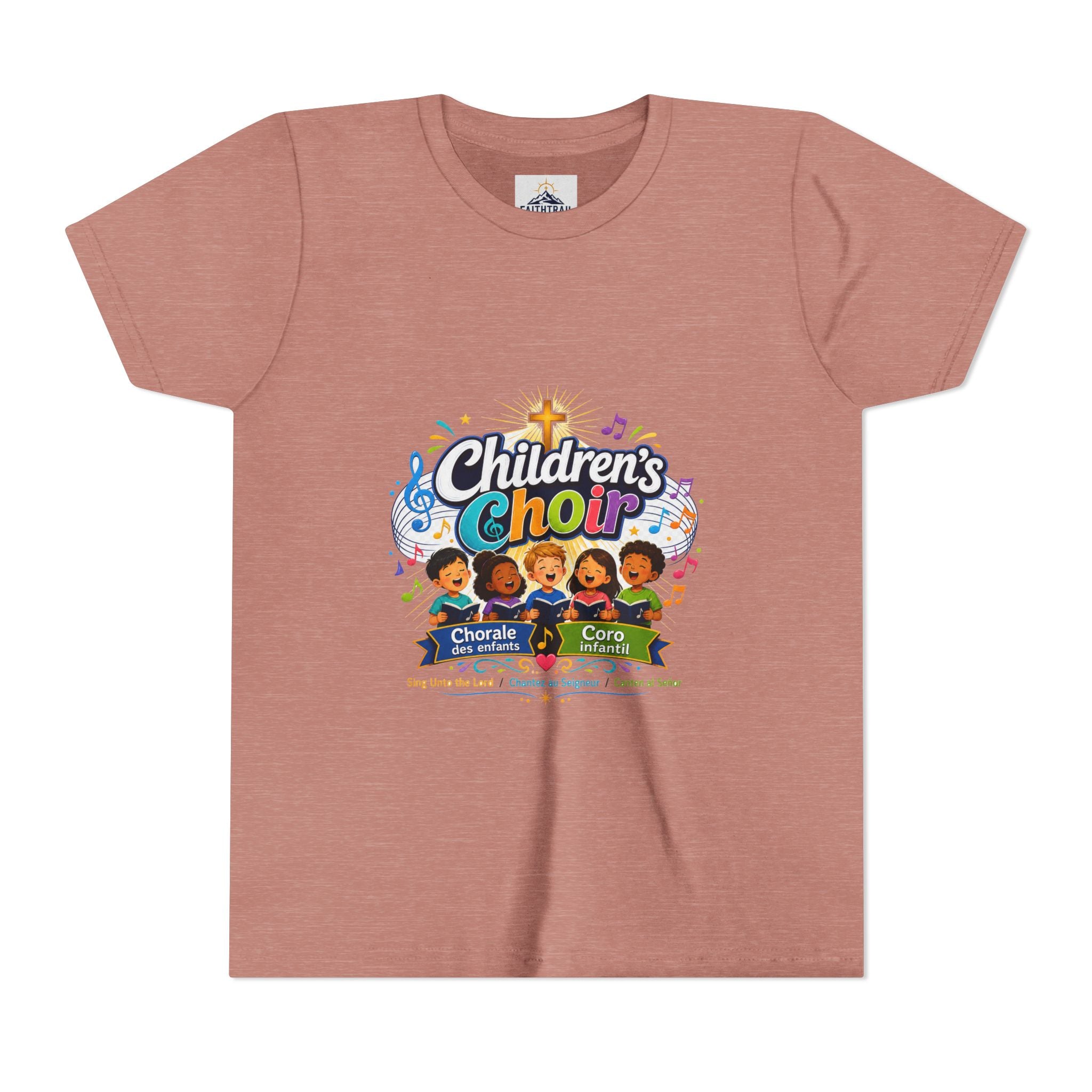Children's Choir Youth Tee - Colorful Church Choir Graphic