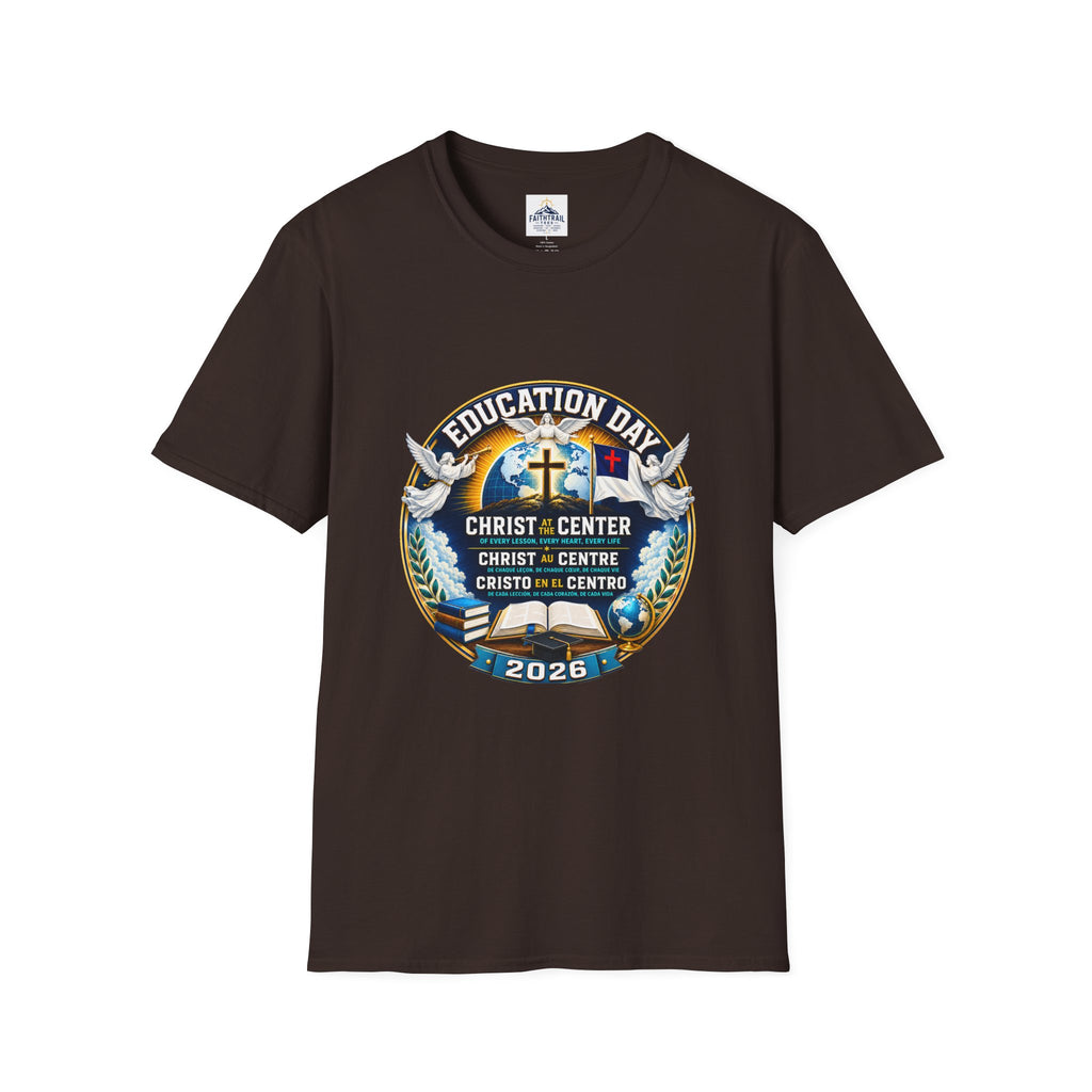 Education Day T-Shirt — "Christ at Center" Church Event Tee (2026)