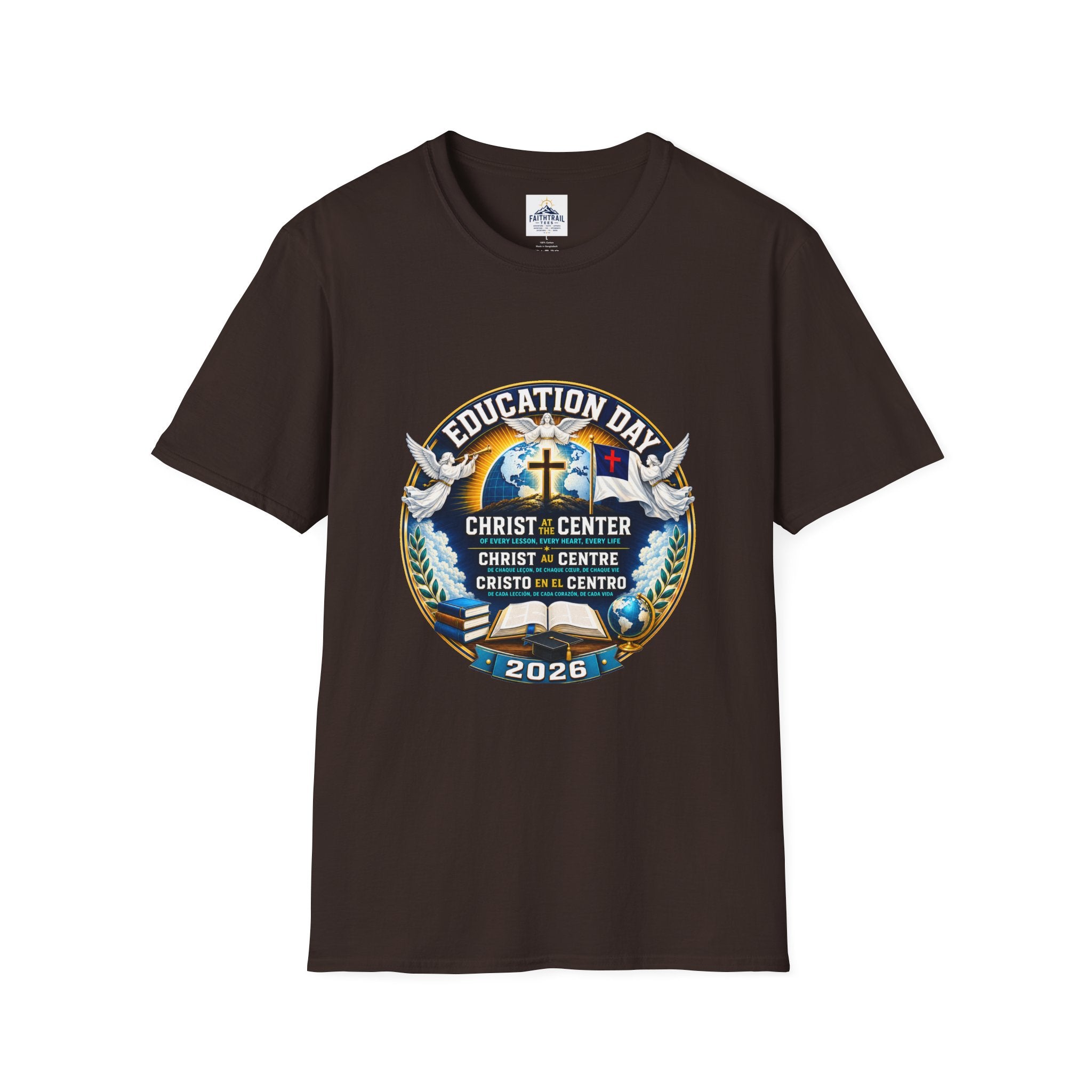 Education Day T-Shirt — "Christ at Center" Church Event Tee (2026)