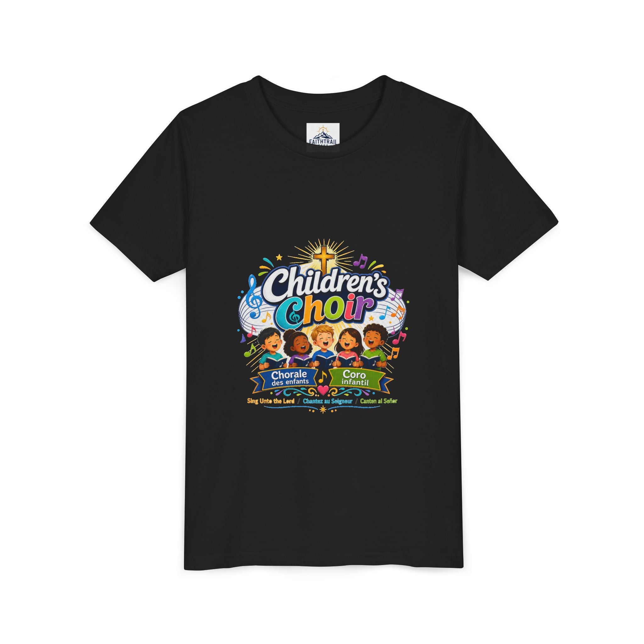 Children's Choir Youth Tee - Colorful Church Choir Graphic
