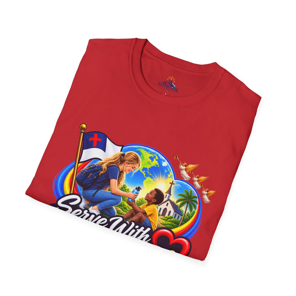 Serve With Compassion T-Shirt — Christian Volunteer Faith Tee