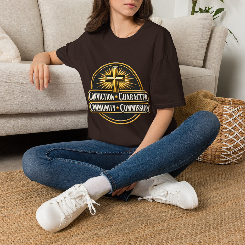Conviction • Character Christian T-Shirt — Cross Faith Ministry Tee