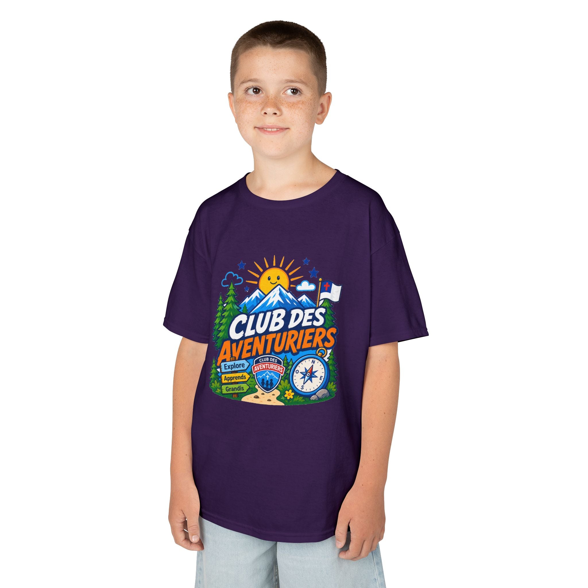 Club des Aventuriers T-Shirt (Enfants) | Camping Boussole et Soleil