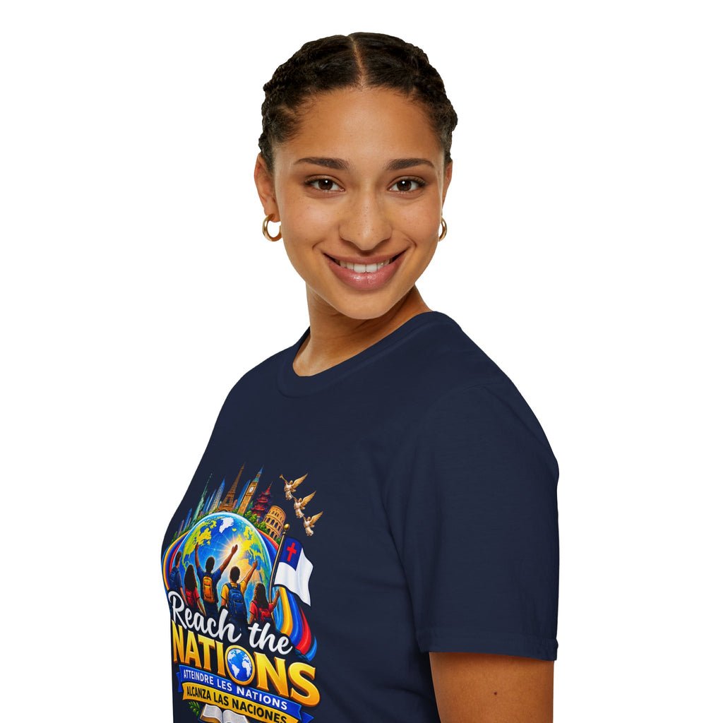 Reach the Nations T-Shirt — Global Missions Christian Outreach Tee