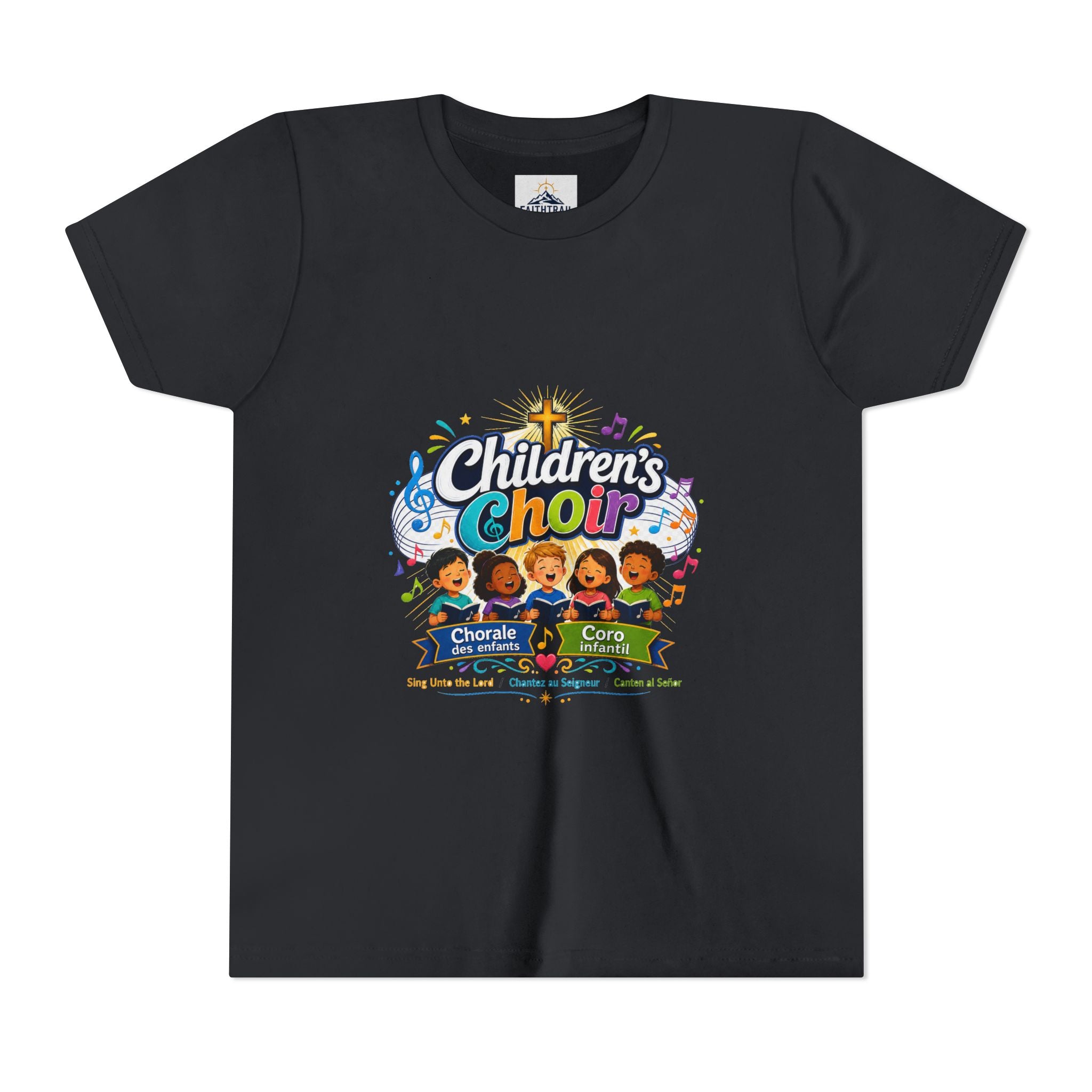 Children's Choir Youth Tee - Colorful Church Choir Graphic