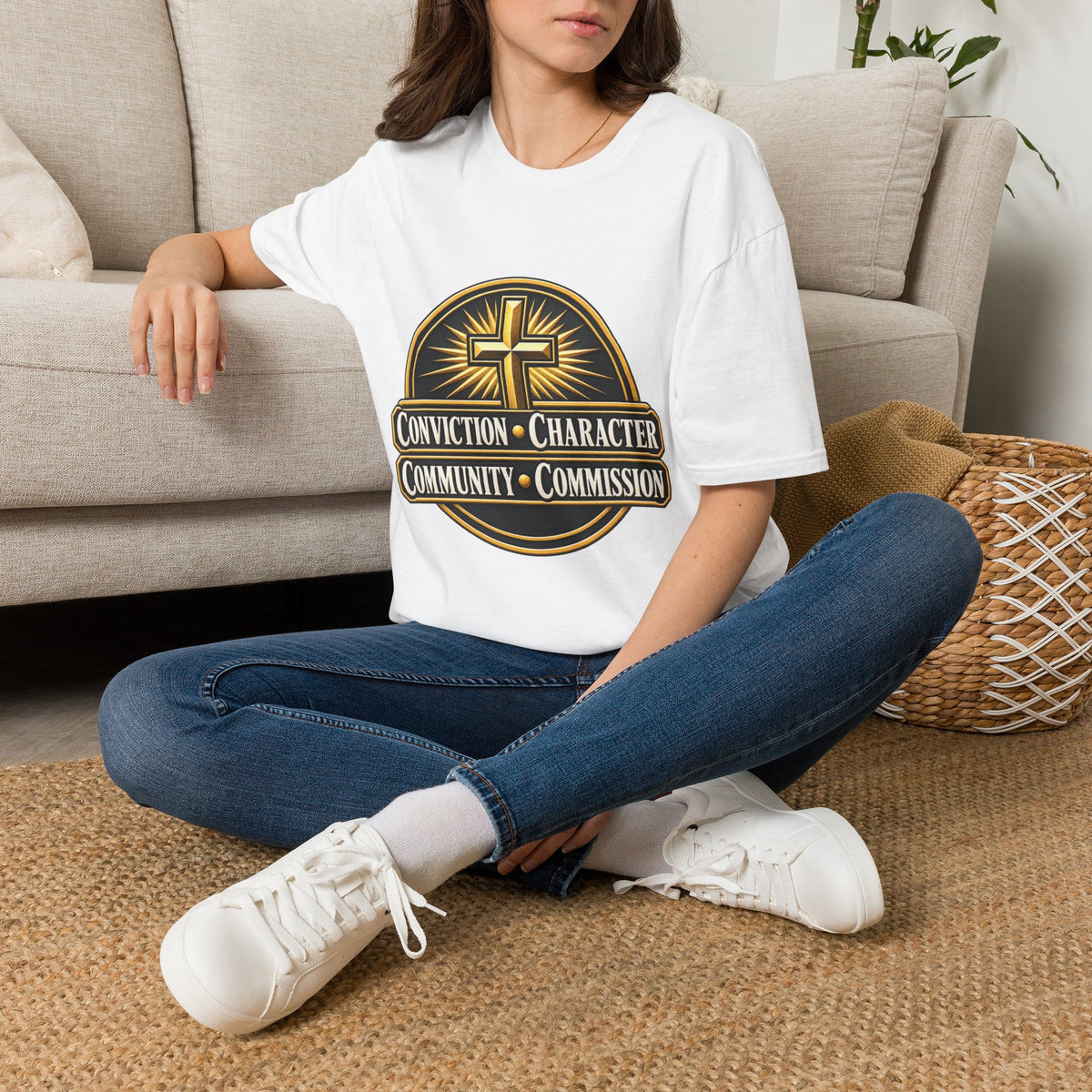 Conviction • Character Christian T-Shirt — Cross Faith Ministry Tee