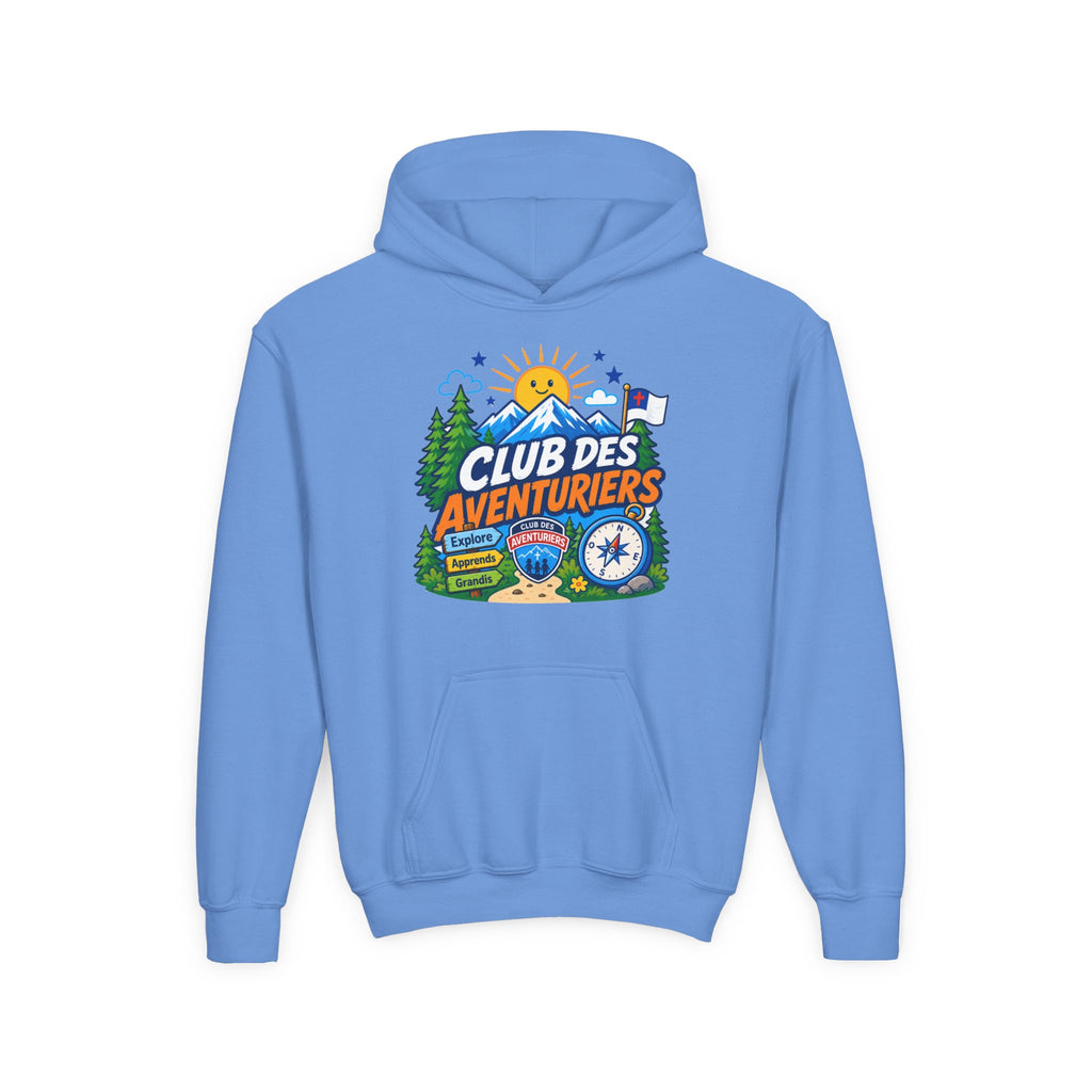 Club des Aventuriers Sweatshirt à Capuche (Enfants) | Design de Camping