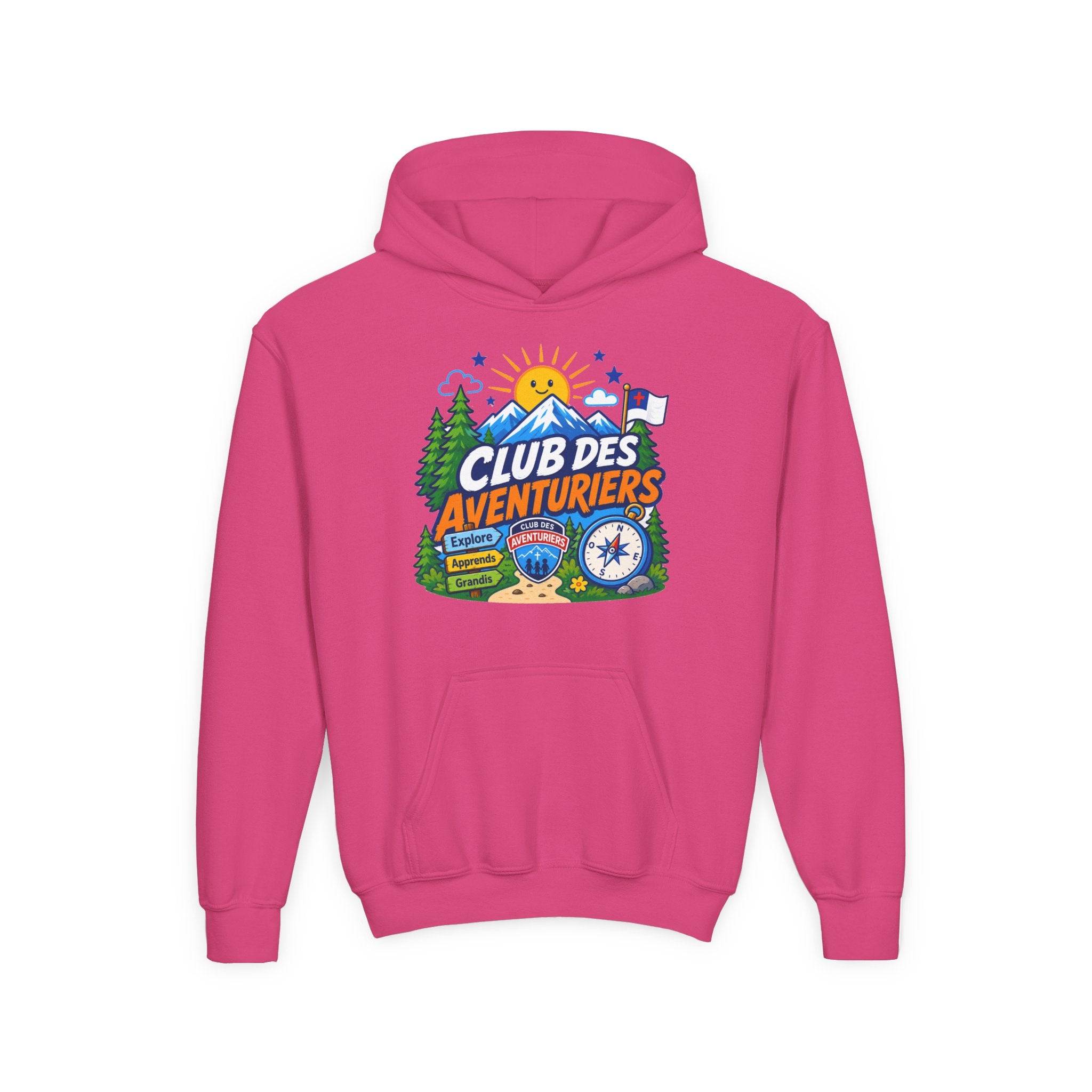 Club des Aventuriers Sweatshirt à Capuche (Enfants) | Design de Camping