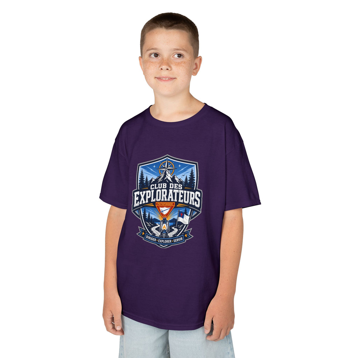 T-shirt unisexe pour enfants Club des Explorateurs | Lanterne