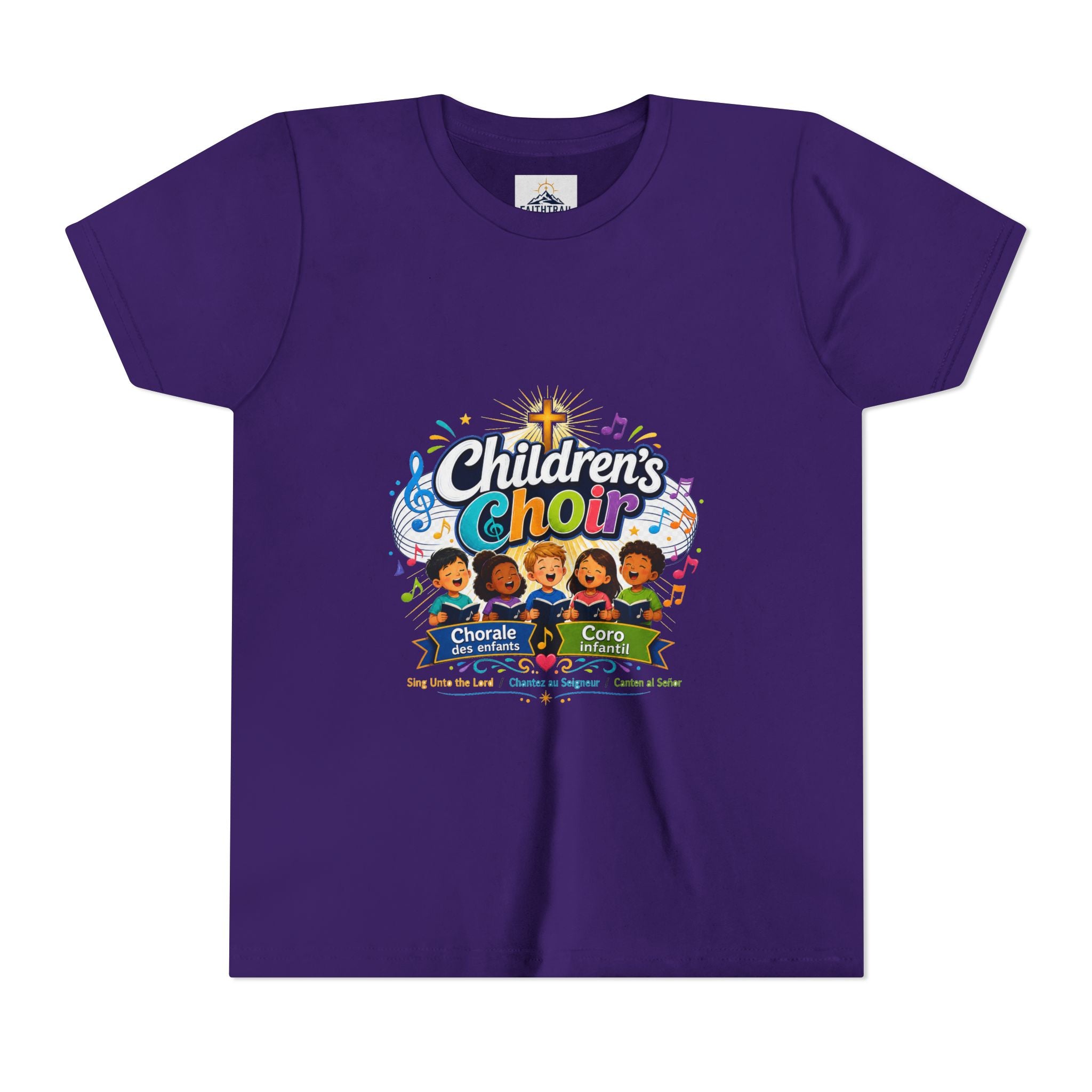 Children's Choir Youth Tee - Colorful Church Choir Graphic