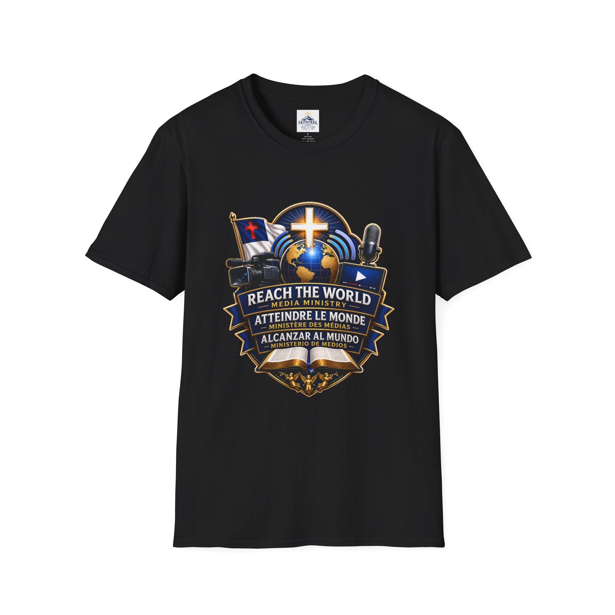 Reach The World Media Ministry T-Shirt — Christian Mission & Evangelism Tee