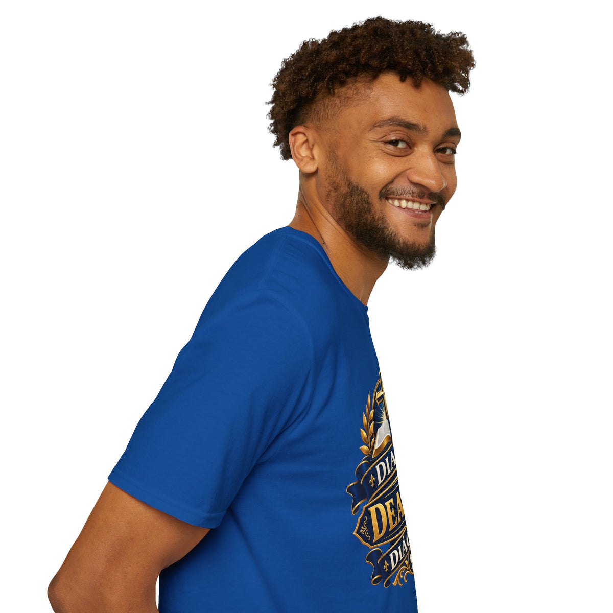 Deacon Faith T-Shirt — 'Diacre' Church Cross & Bible Emblem
