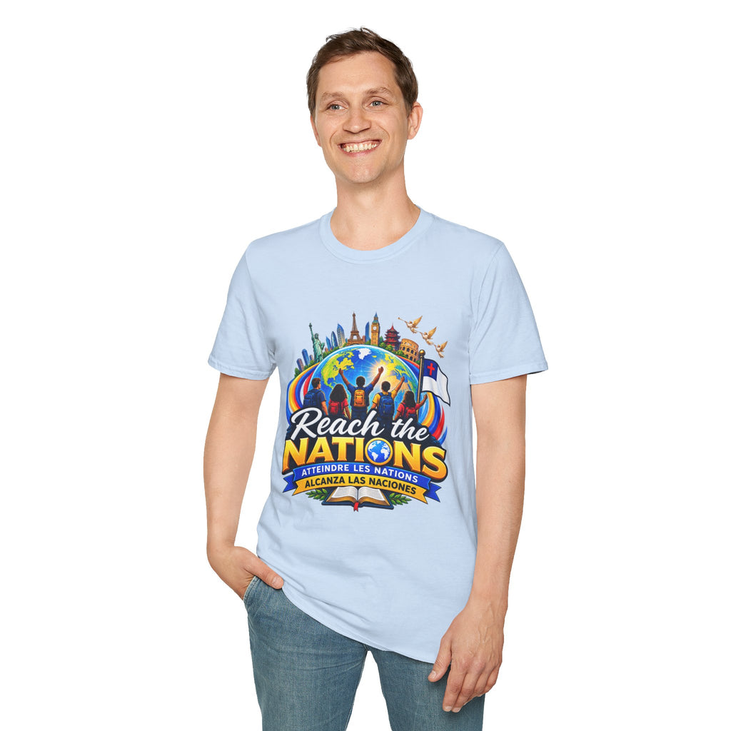 Reach the Nations T-Shirt — Global Missions Christian Outreach Tee