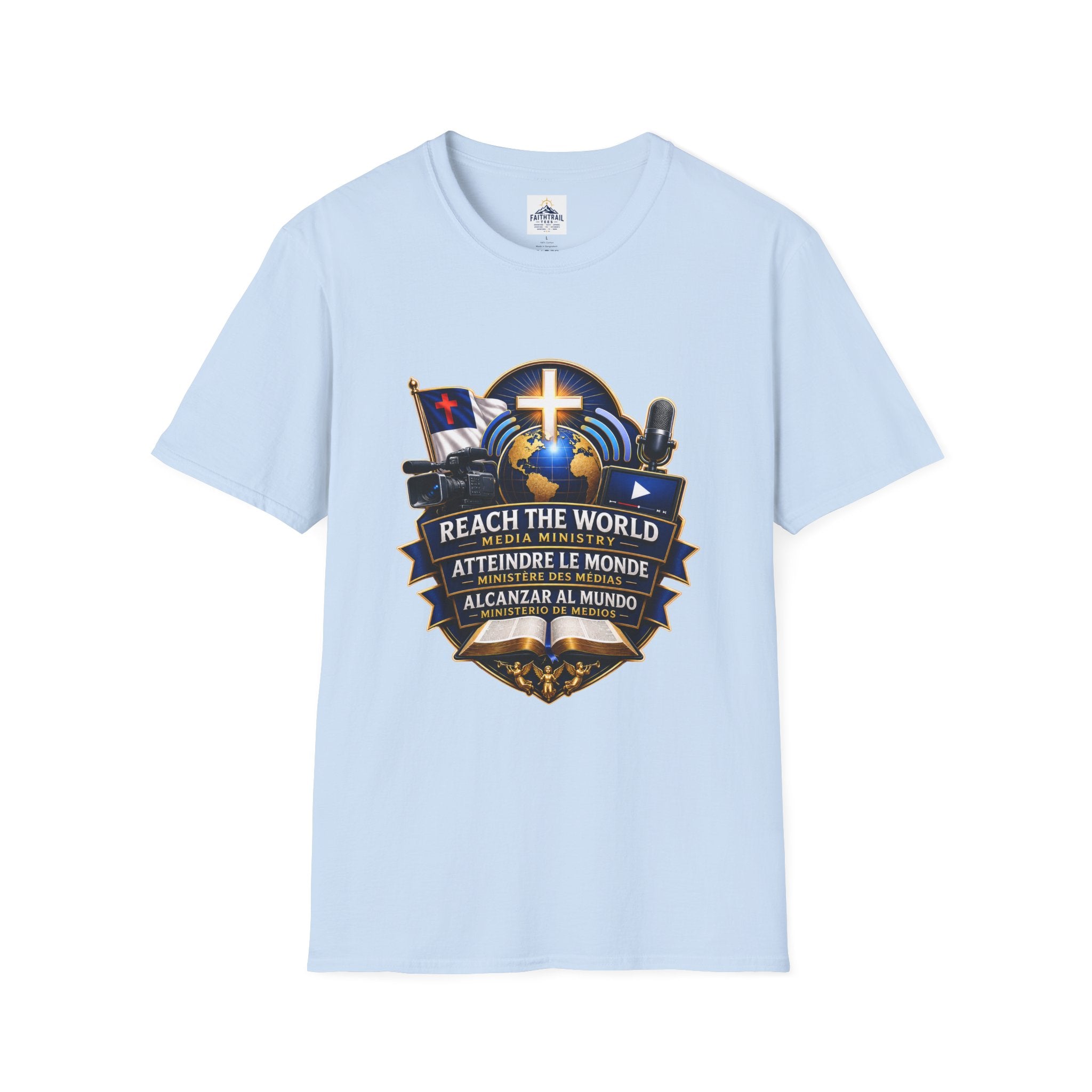 Reach The World Media Ministry T-Shirt — Christian Mission & Evangelism Tee