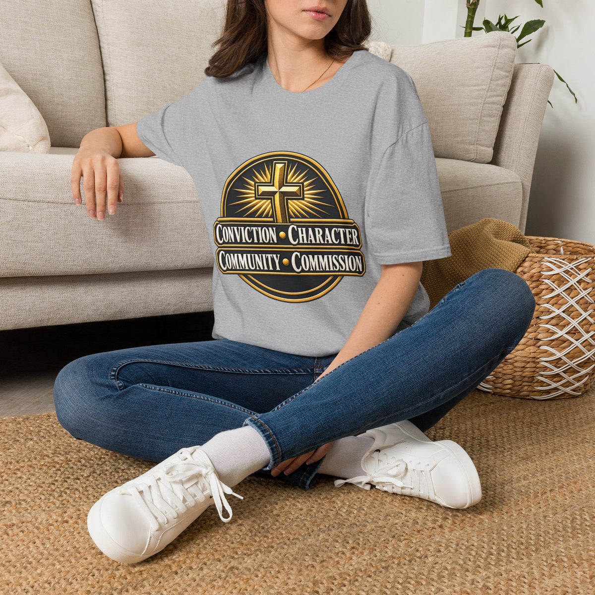 Conviction • Character Christian T-Shirt — Cross Faith Ministry Tee