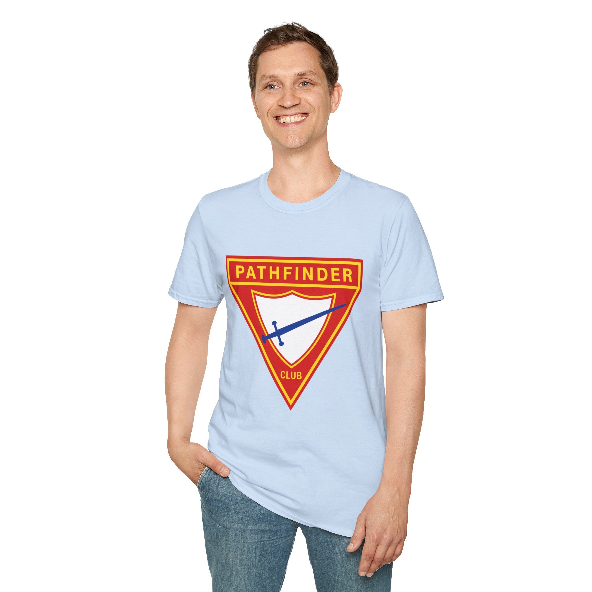 Pathfinder Club T-Shirt — Retro Shield Logo Tee