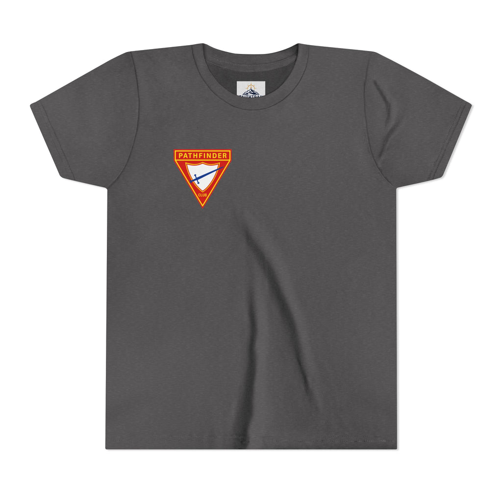 Pathfinder Club Youth Tee — Pathfinder Shield Emblem Short Sleeve Shirt