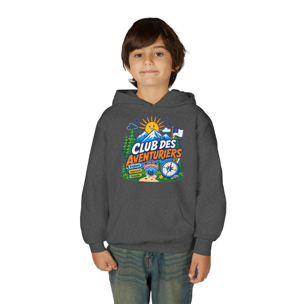 Club des Aventuriers Sweatshirt à Capuche (Enfants) | Design de Camping