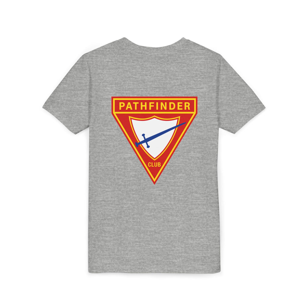 Pathfinder Club Youth Tee — Pathfinder Shield Emblem Short Sleeve Shirt