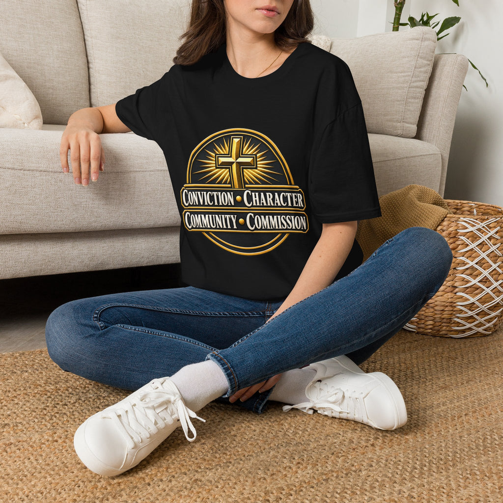 Conviction • Character Christian T-Shirt — Cross Faith Ministry Tee