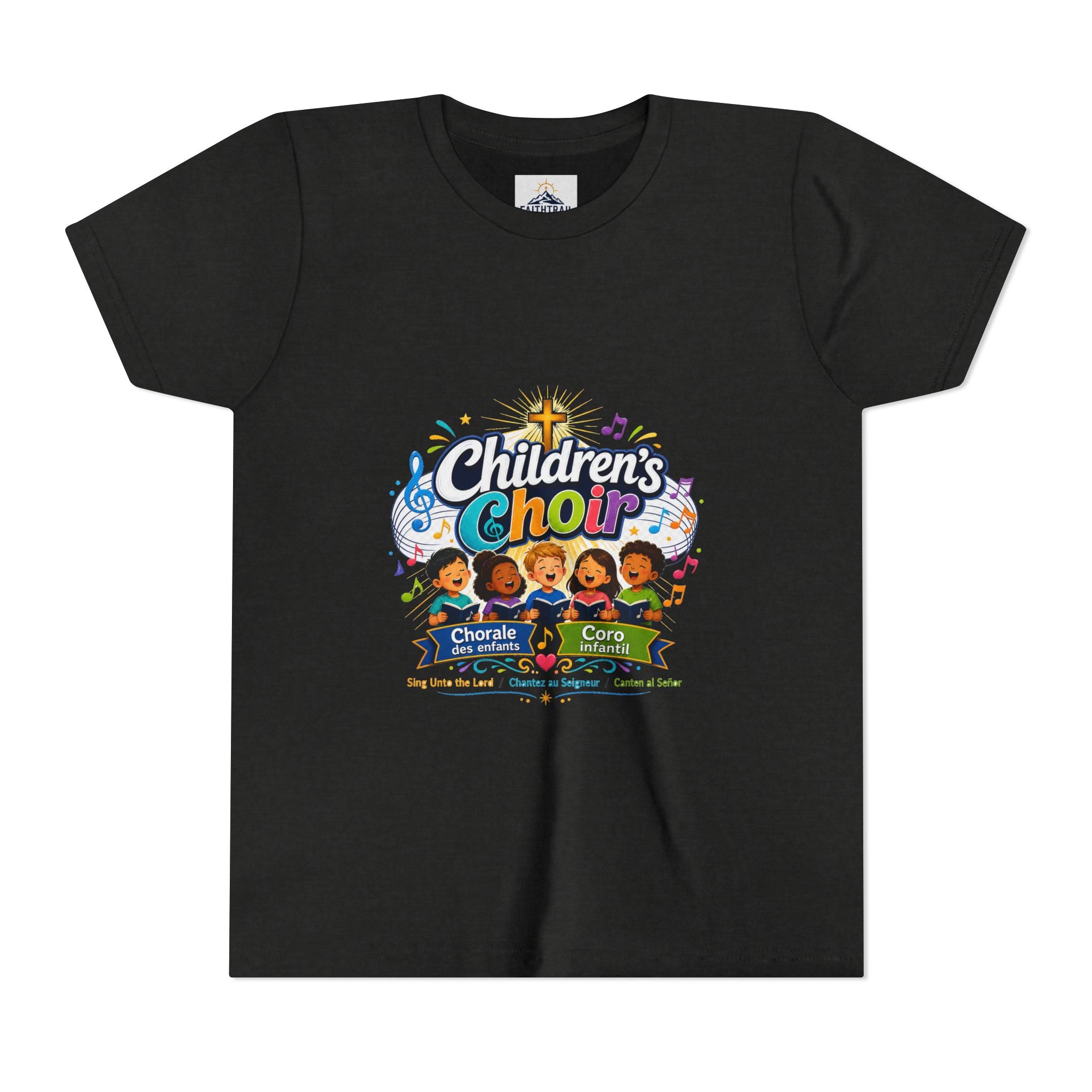 Children's Choir Youth Tee - Colorful Church Choir Graphic