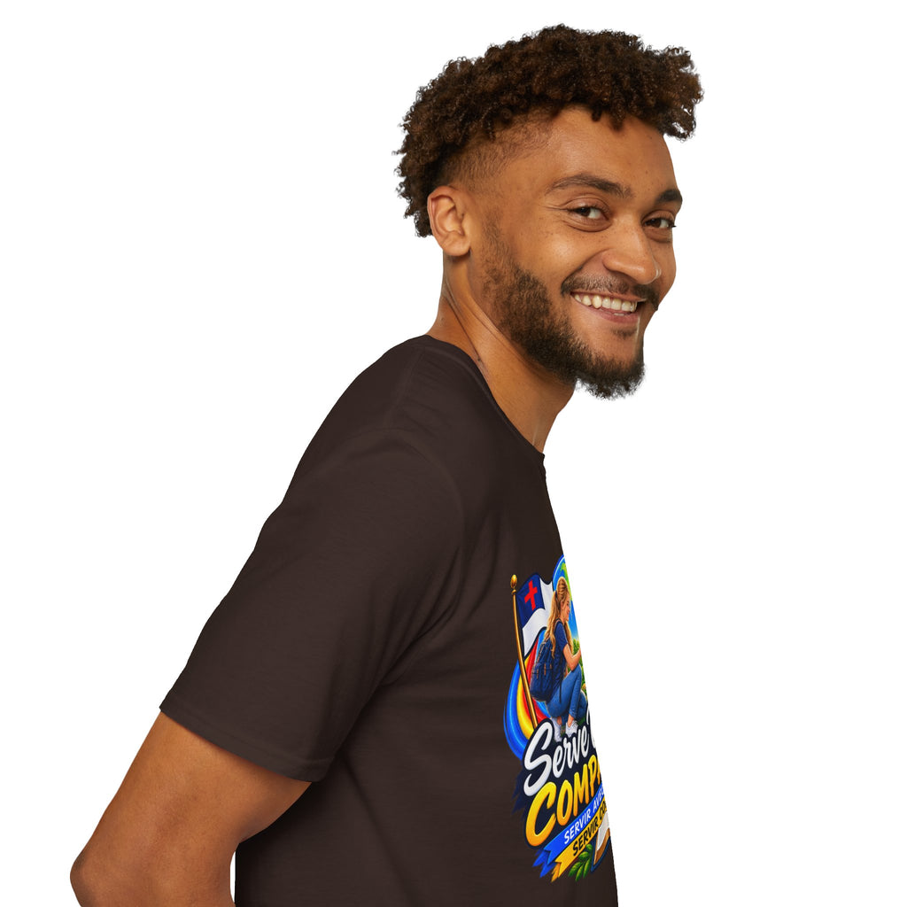 Serve With Compassion T-Shirt — Christian Volunteer Faith Tee