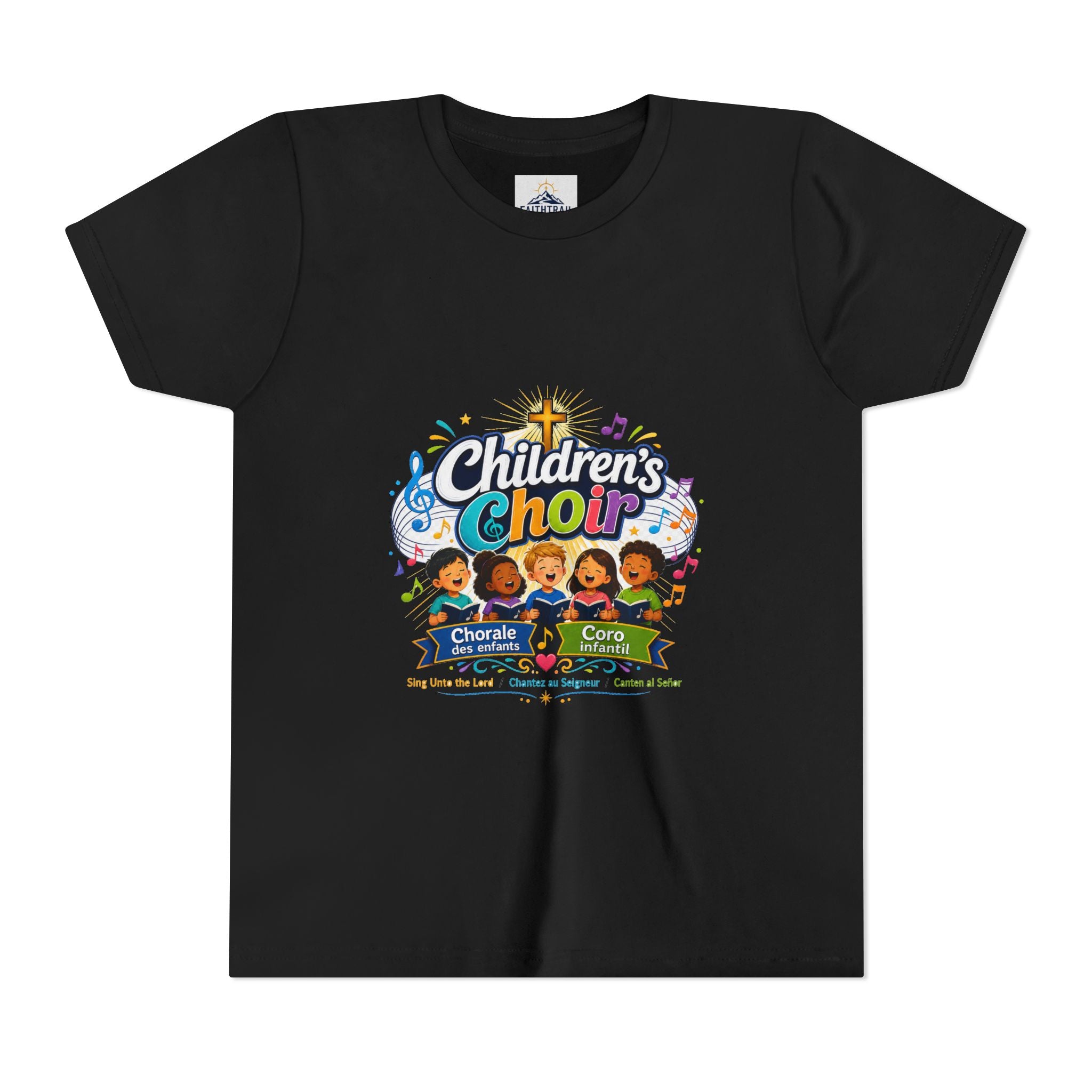 Children's Choir Youth Tee - Colorful Church Choir Graphic