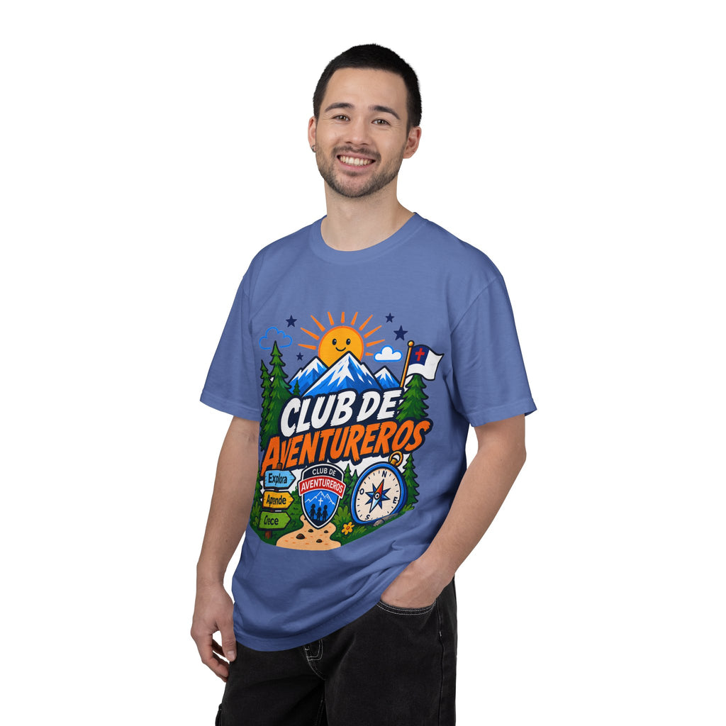 Club de Aventureros Camiseta (Adultos) | Camping, Brújula y Sol
