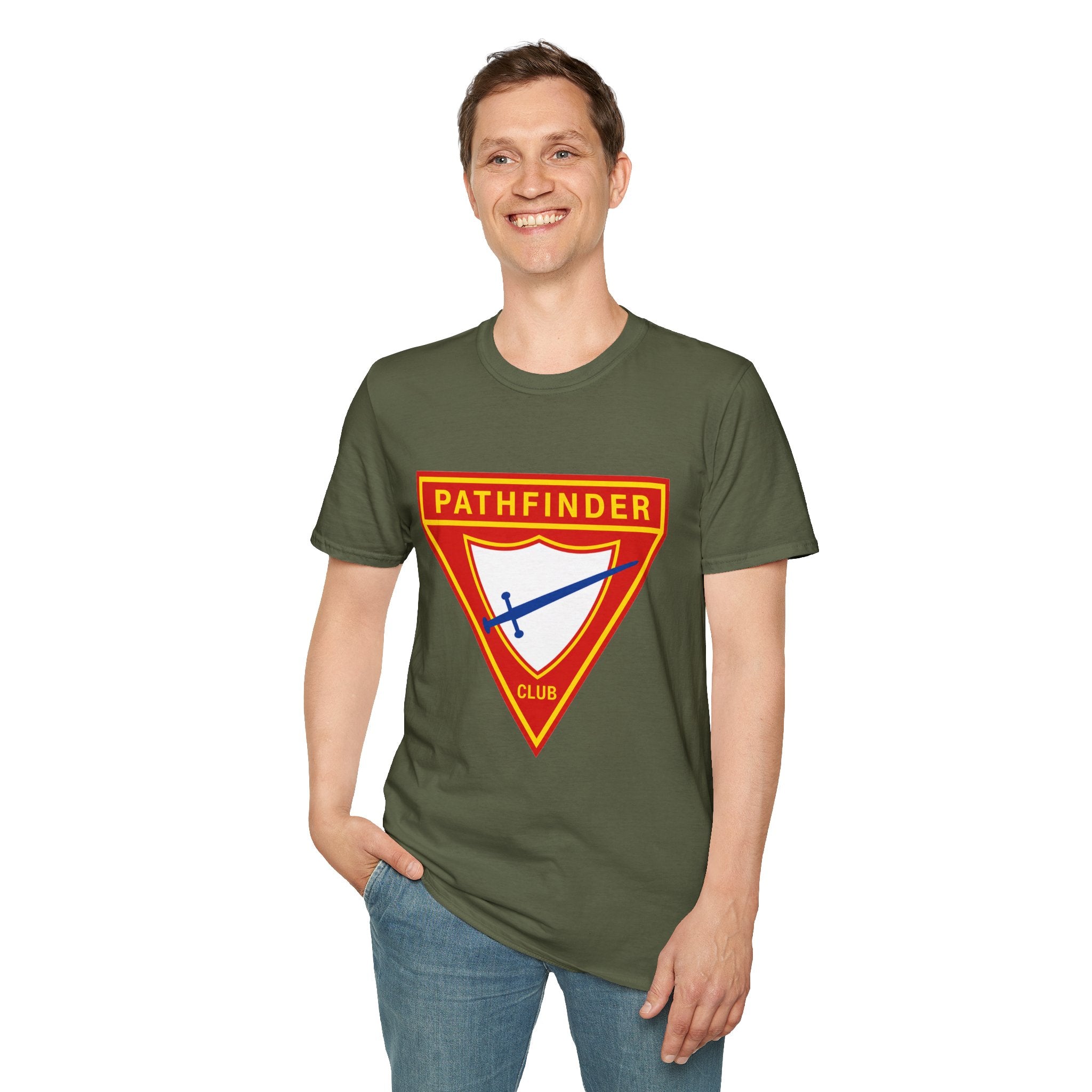 Pathfinder Club T-Shirt — Retro Shield Logo Tee