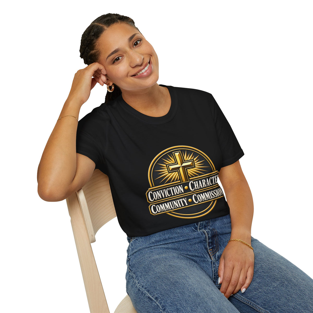 Conviction • Character Christian T-Shirt — Cross Faith Ministry Tee